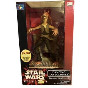 Star Wars 1999 Episode 1 Dancing Jar Jar Binks Sound and Voice Activated NIB
